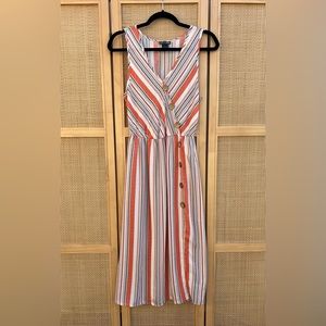 Ivory Love Striped Dress